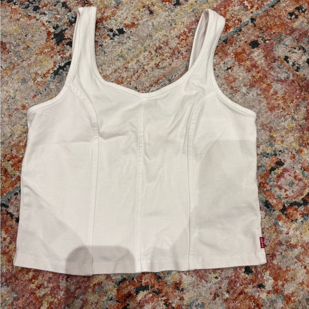 Levi's White Tank Top for Women